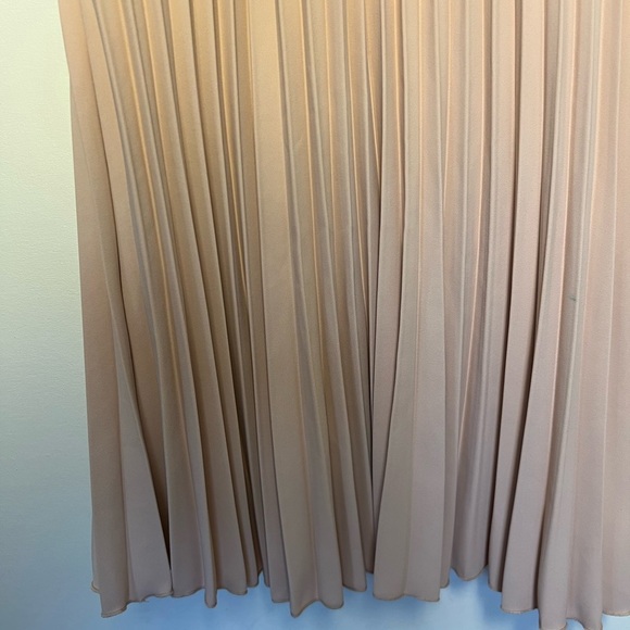 Lane JT Womens Cocktail Pintuck Dress S Blush Pink Avant Garde Occasion Pleated - Picture 13 of 17